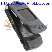 For Motorola RAZR V3 V3c Car Charger +Carbon Fiber Case